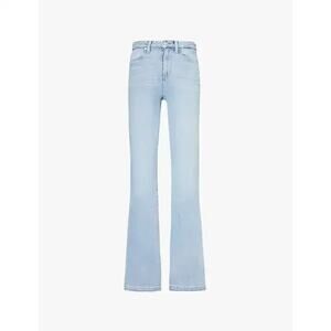 Paige‎ iconic jolene pockets flared-leg high-rise denim-blend jeans Size 27